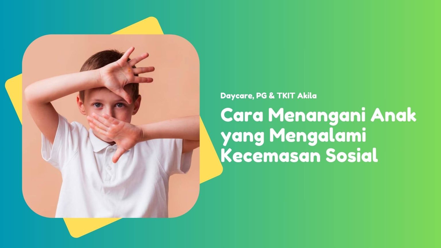 cara mengatasi kecemasan sosial pada anak