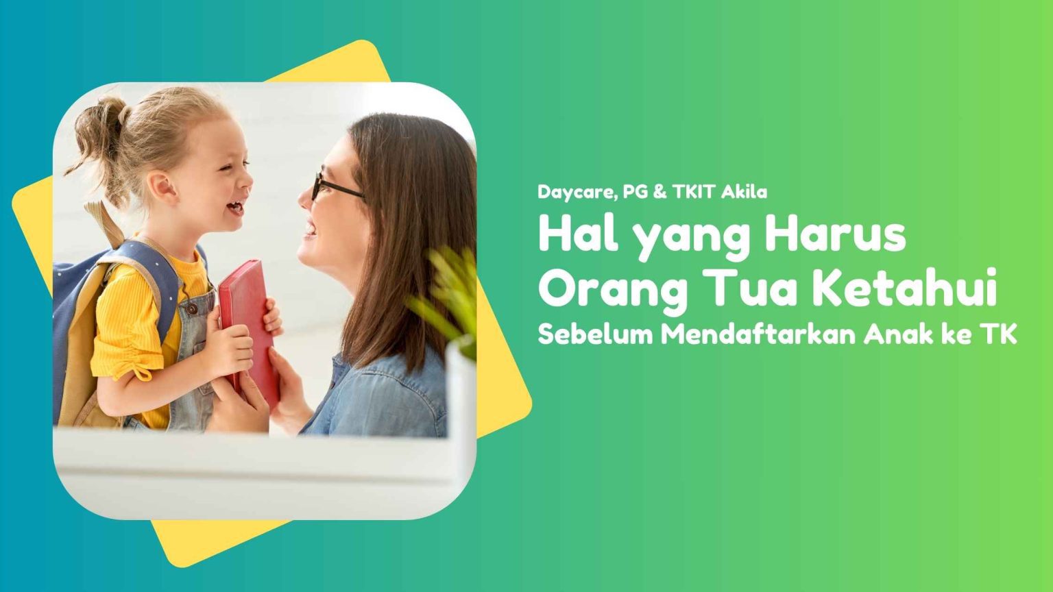 panduan daftar sekolah tk